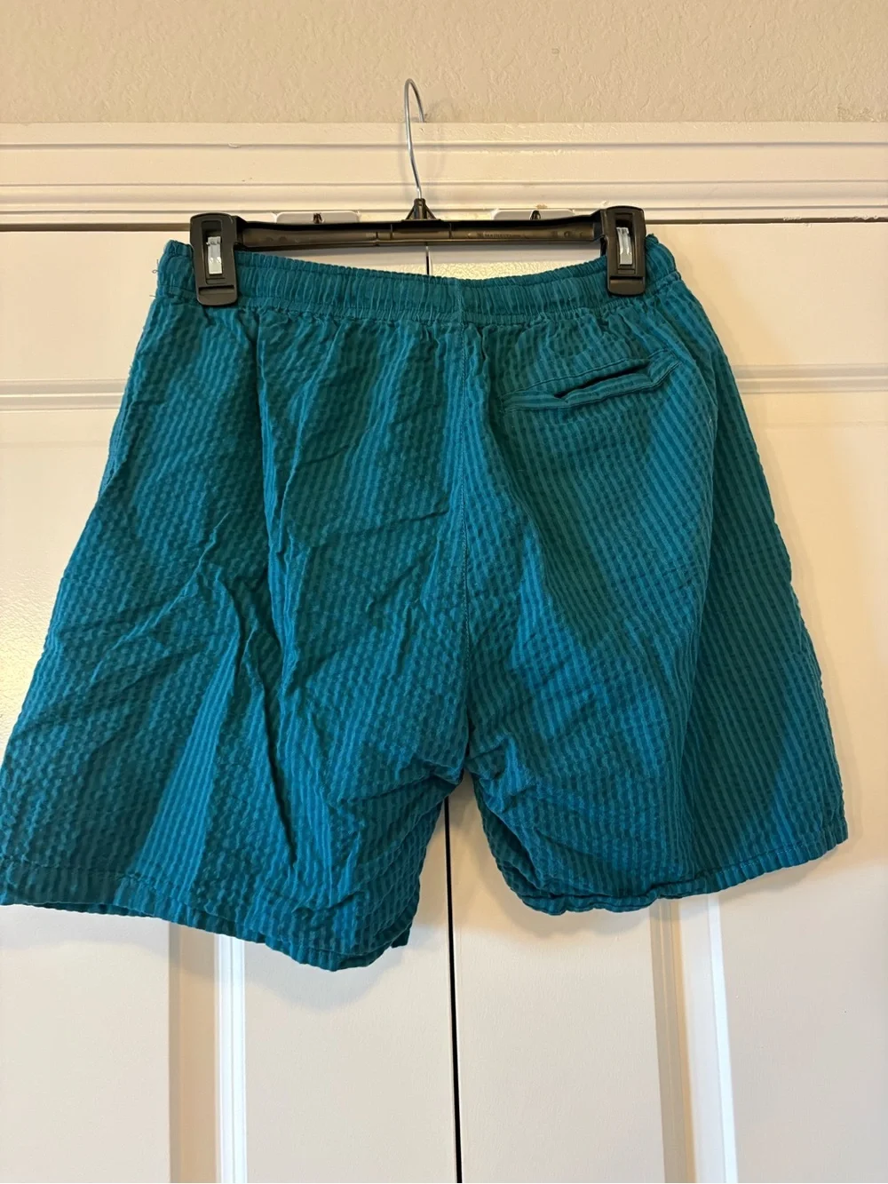 Forever 21 Men's Teal Textured Drawstring Shorts